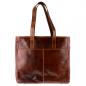 Preview: ALPENLEDER Damen Handtasche ARCO cognac