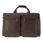 Preview: ALPENLEDER | Reisetasche Travel Bag MILANO schokobraun (3022-s)