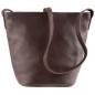 Preview: ALPENLEDER Damen Umhängetasche CHILE schokobraun (500-s)
