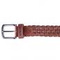 Preview: ALPENLEDER | Herrenledergürtel FLECHTWERK cognac (CG6018-c)