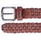 Preview: ALPENLEDER | Herrenledergürtel FLECHTWERK cognac (CG6018-c)