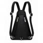 Preview: ALPENLEDER | Rucksack & Umhängetasche 6156 schwarz (6165-sw)