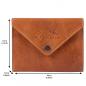 Preview: ALPENLEDER | Tabaktasche FLORI (cognac) CG6048