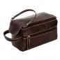 Preview: ALPENLEDER Kulturtasche ALPENRAUSCHEN Marronato-Leder (CG6016-m)