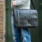 Preview: ALPENLEDER | Messenger Bag ATLANTA (ebenholz)