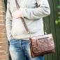 Preview: ALPENLEDER iPad Bag BASEL brandy (CG2022-b)