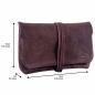 Preview: ALPENLEDER | Tabaktasche BEPPI (brown suede) CG6051