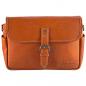 Preview: ALPENLEDER | Camera Case PRESSE Büffelleder cognac (CG2044-c)