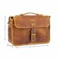 Preview: ALPENLEDER | Camera Case PRESSE wild camel (CG2044-wc)