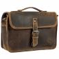 Preview: ALPENLEDER | Camera Case PRESSE old havanna (CG2044-oh)