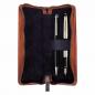 Preview: ALPENLEDER | Stifteetui ZWOA cognac (CG8084-c)