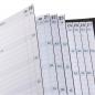 Preview: Ron McLaine Taschenkalender 2026 EASYfolder Set FLORENZ Rindleder Straußprägung