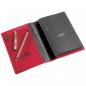 Preview: Ron McLaine Taschenkalender 2025 EASYfolder Set MAILAND Leder rot