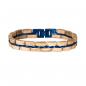 Preview: HOLZKERN Armband Belcanto Olivenholz Blau