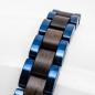 Preview: HOLZKERN Armband Dreiklang Leadwood Blau