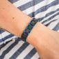 Preview: HOLZKERN Armband Dreiklang Leadwood Blau