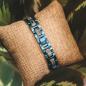Preview: HOLZKERN Armband Fortissimo grauer Marmor Blau