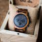 Preview: HOLZKERN Gipfeltraum Waldlauf Solar Limited Edition Herren Holzarmbanduhr