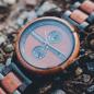 Preview: HOLZKERN Golden Gate Highline Damen Holzarmbanduhr