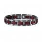 Preview: HOLZKERN Armband Acoustic Amaranthholz Silber
