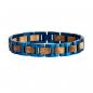 Preview: HOLZKERN Armband Acoustic Marmorholz Blau