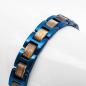 Preview: HOLZKERN Armband Acoustic Marmorholz Blau