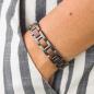 Preview: HOLZKERN Armband AcousticWalnussholz Antiksilber
