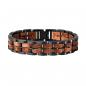 Preview: HOLZKERN Armband Kanon Mahagoniholz Grau