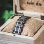 Preview: HOLZKERN Armband Largo Leadwood Marmor