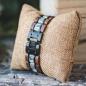 Preview: HOLZKERN Armband Largo Walnussholz Marmor