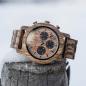 Preview: HOLZKERN Lichtstrom Waldlauf Solar Limited Edition Herren Holzarmbanduhr