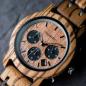 Preview: HOLZKERN Lichtstrom Waldlauf Solar Limited Edition Herren Holzarmbanduhr