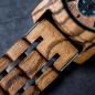 Preview: HOLZKERN Lichtstrom Waldlauf Solar Limited Edition Herren Holzarmbanduhr