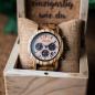 Preview: HOLZKERN Lichtstrom Waldlauf Solar Limited Edition Herren Holzarmbanduhr