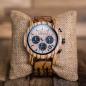 Preview: HOLZKERN Lichtstrom Waldlauf Solar Limited Edition Herren Holzarmbanduhr