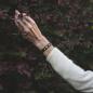 Preview: HOLZKERN Armband Bandlet Symphonie Amaranth Roségold