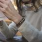 Preview: HOLZKERN Armband Bandlet Symphonie Walnuss Gold Schwarz