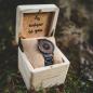 Preview: HOLZKERN Sonnensturm Sundance Damen Herren Solar Holzarmbanduhr
