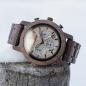 Preview: HOLZKERN Waldboden Waldlauf Solar Limited Edition Herren Holzarmbanduhr