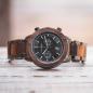 Preview: HOLZKERN Wright Aviation Herren Holzarmbanduhr