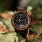 Preview: HOLZKERN Wright Aviation Herren Holzarmbanduhr