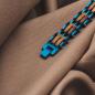 Preview: HOLZKERN | Bandlett Armband ADAGIO (Koaholz / Blau)