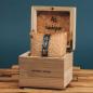 Preview: HOLZKERN | Bandlett Armband ADAGIO (Koaholz / Blau)