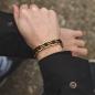 Preview: HOLZKERN | Bandlett Armband ADAGIO (Leadwood / Gold)