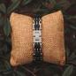 Preview: HOLZKERN | Bandlett Armband ADAGIO (Leadwood / Silber)
