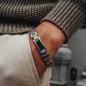 Preview: HOLZKERN | Bandlett Armband ADAGIO (Marmor Blau / Silber)