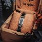 Preview: HOLZKERN | Bandlett Armband ADAGIO (Marmor Grau / Silber)