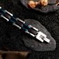 Preview: HOLZKERN | Bandlett Armband Allegro (Ahornholz / Silber & Blau)