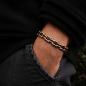 Preview: HOLZKERN | Bandlett Armband Allegro (Amaranthholz / Silber)