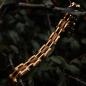 Preview: HOLZKERN | Bandlett Armband Allegro (Zebranoholz / Gold)